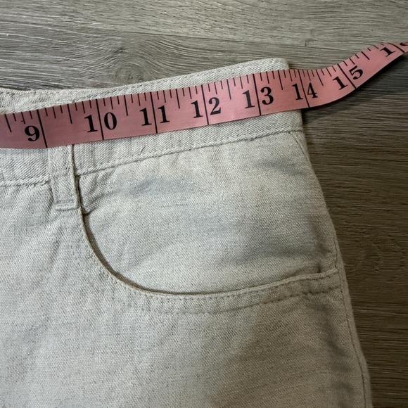 Talbots Cream Linen-Blend Pants - Picture 5 of 9